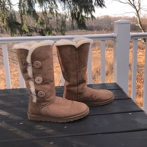 UGG® Bailey Suede Button Triplet